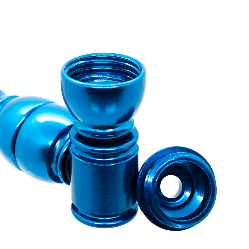 Metal Pipe - Standard - Single Chamber - Blue - The Cave