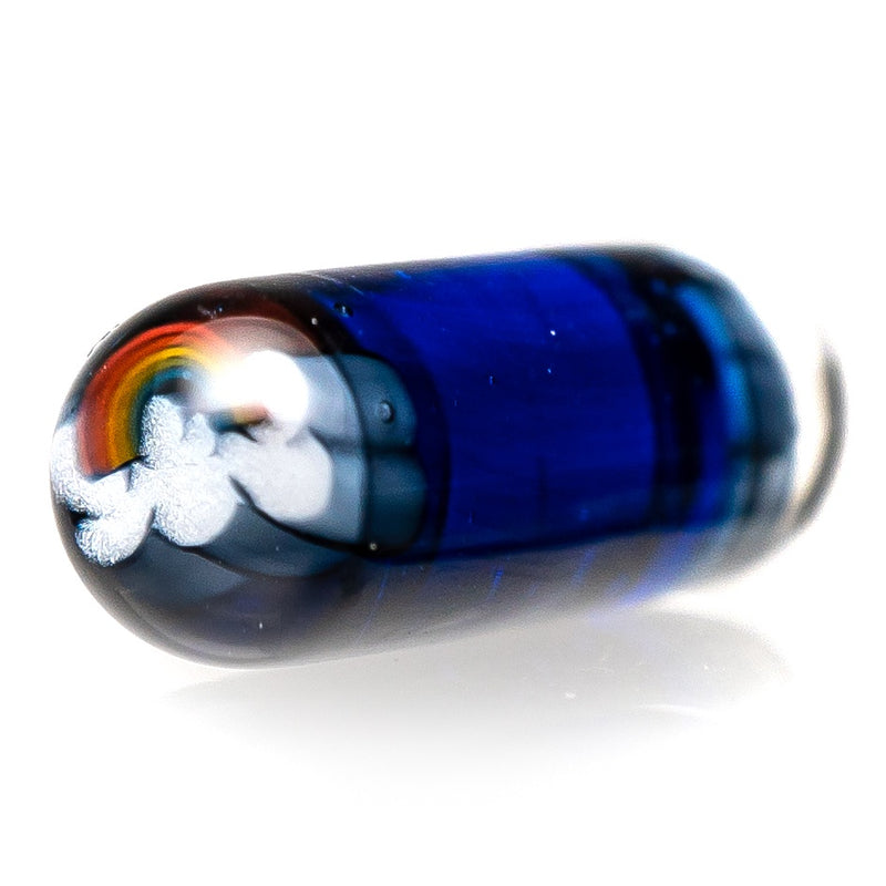 Steve H Glass - Artist Series Pillar - Rainbow Cloud - Cobalt - The Cave