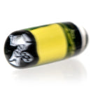 Steve H Glass - Artist Series Pillar - Black & White Monogram - UV Illuminati - The Cave