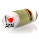 Steve H Glass - Artist Series Pillar - I Love Anal - CFL Potion - The Cave