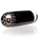 Steve H Glass - Artist Series Pillar - Orange & Grey Mandala - Galaxy - The Cave