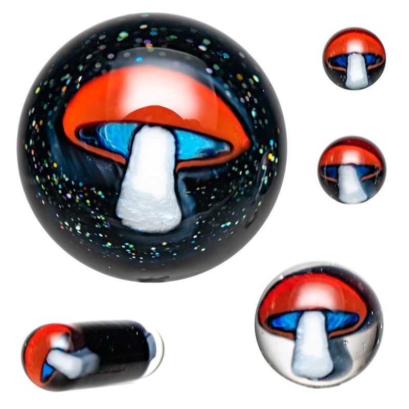 Steve H Glass - Artist Series Slurper Set - 5 Piece - Red Mushroom - Galaxy - The Cave