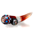 Steve H Glass - Dabber/Poker - Dot Stack & Opal - Pomegranate - The Cave