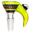 Steve H Glass - Horn Slide - 14mm - Rainbow Burst w/ CFL Sunset Slyme - The Cave