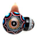 Steve H Glass - Dabber/Poker - Dot Stack & Opal - Pomegranate - The Cave