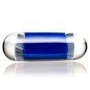 Steve H Glass - Artist Series Pillar - Ripndip Cat - Cobalt - The Cave