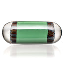 Steve H Glass - Artist Series Pillar - Blue & Orange Mandala - Atlantis - The Cave