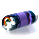 Steve H Glass - Artist Series Pillar - Rainbow Cloud - CFL Potion - The Cave