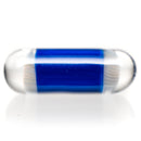 Steve H Glass - Artist Series Pillar - Classic Rainbow Mandala - Cobalt - The Cave