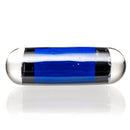 Steve H Glass - Artist Series Pillar - Black & White Monogram - Cobalt - The Cave