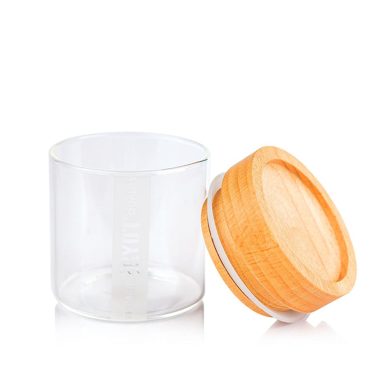 RYOT - Glass Jar w/ Tray Lid - Beech - The Cave