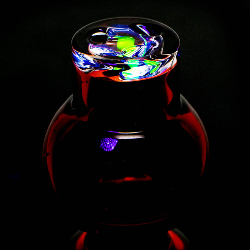 Terroir - 3 Hole Spinner Cap - Pomegranate w/ UV Illuminati - The Cave