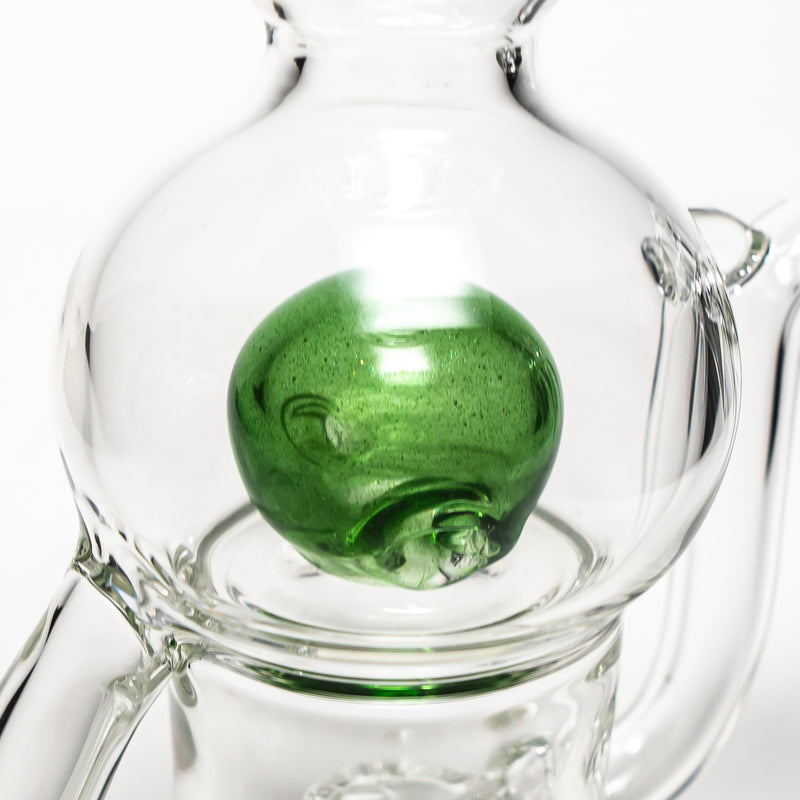 Tube Sock Glass Hustle - Brain Bubbler - Green Stardust Accent - The Cave