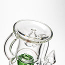 Tube Sock Glass Hustle - Brain Bubbler - Green Stardust Accent - The Cave