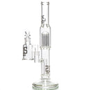 US Tubes - 18" Fixed Straight w/ Dry Catcher - 3 Slit/10 Arm - Silver Label - The Cave