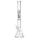 US Tubes - 20" Beaker 50x9 w/ 24mm Joint - Constriction - Grey Vertical Label - The Cave