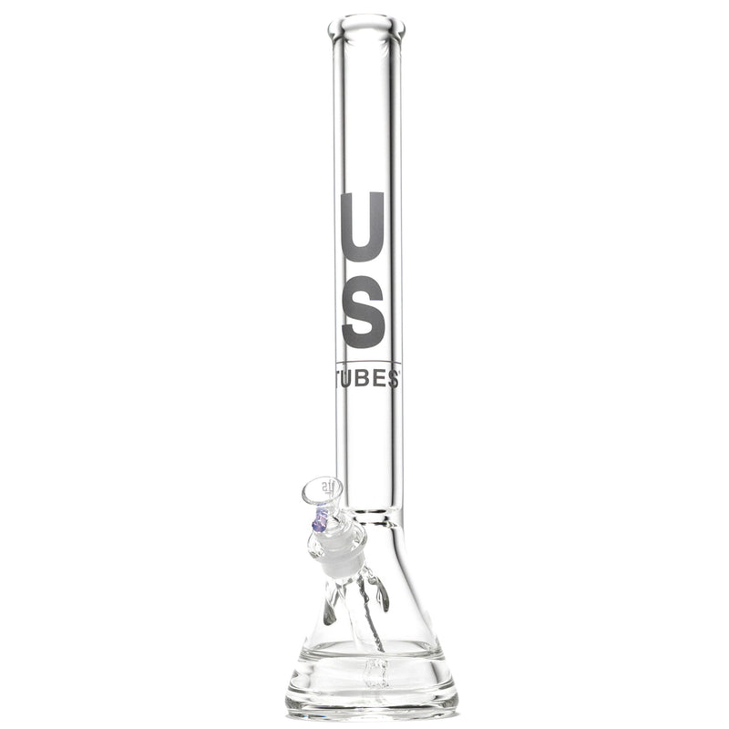 US Tubes - 20" Beaker 50x9 w/ 24mm Joint - Constriction - Grey Vertical Label - The Cave