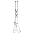 US Tubes - 20" Beaker 50x7 w/ 24mm Joint - Constriction - Grey Vertical Label - The Cave