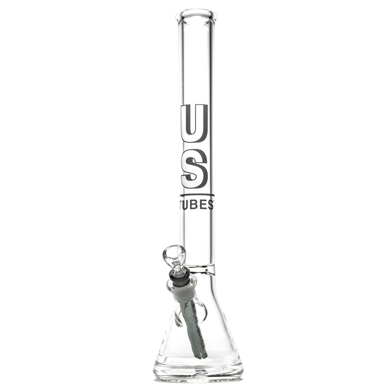 US Tubes - 20" Beaker 50x7 w/ 24mm Joint - Constriction - Grey Shadow Label - The Cave