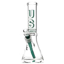 US Tubes - 12" Beaker 50x5 - Constriction - Teal Shadow Label - The Cave
