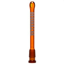 US Tubes - 18/14mm Female 3 Slit Downstem - 6.0" - Amber w/ White - The Cave