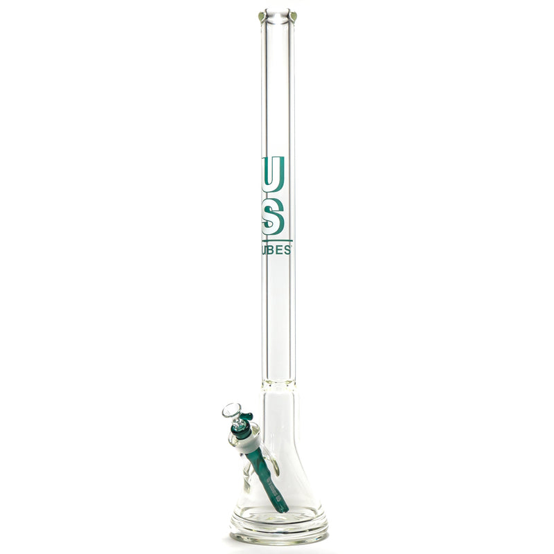US Tubes - 30" Beaker w/ 24mm - 60x9 - Constriction - Teal Shadow Label - The Cave