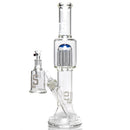 US Tubes - 18" Hybrid Tube w/ Dry Catcher - 10 Arm Tree - Blue Accent - The Cave