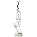 US Tubes - 21" Double Circ Beaker w/ 24mm - 50x5 - Black Vertical Label - The Cave