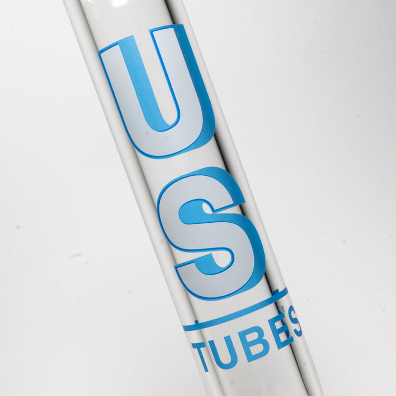 US Tubes - 14" Round Bottom 50x7 - Ice Pinch - Light Blue Shadow Label - The Cave