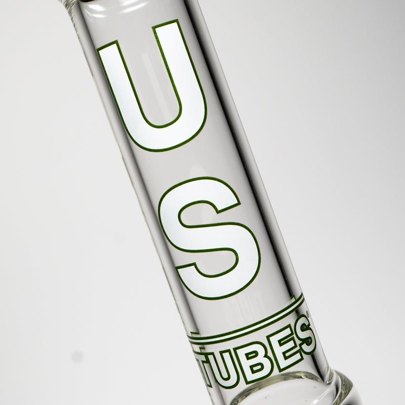 US Tubes - 16" Hybrid Fixed Circ Dome - 50x5 - White & Green Vertical Label w/ Green Slide - The Cave