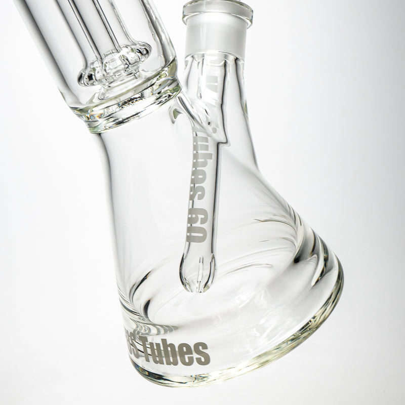 US Tubes - 21" Double Circ Beaker w/ 24mm - 50x5 - White Classic Label - The Cave