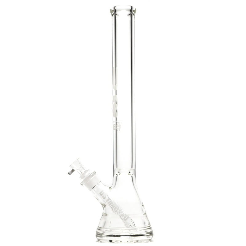 US Tubes - 20" Beaker 50x9 w/ 24mm Joint - Constriction - White Vertical Label - The Cave
