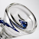 US Tubes - 18" Beaker 50x9 - Constriction - White & Blue Vertical Label - The Cave