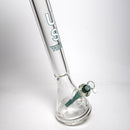 US Tubes - 18" Beaker 50x9 - Constriction - White & Teal Vertical Label - The Cave