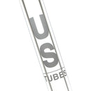 US Tubes - 20" Beaker 50x9 w/ 24mm Joint - Constriction - Grey Vertical Label - The Cave