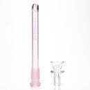 US Tubes - 13" Beaker 50x7 - White & Pink Vertical Label - The Cave