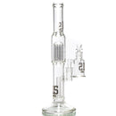 US Tubes - 18" Fixed Straight w/ Dry Catcher - 3 Slit/10 Arm - Silver Label - The Cave