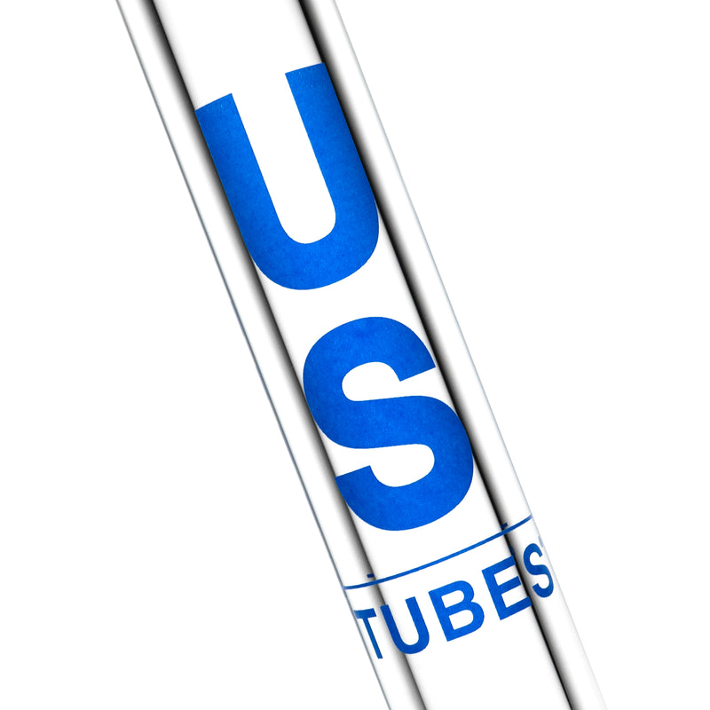 US Tubes - 20" Beaker 50x9 w/ 24mm Joint - Constriction - Blue Vertical Label - The Cave