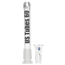 US Tubes - 20" Beaker 50x7 w/ 24mm Joint - Constriction - Grey Vertical Label - The Cave