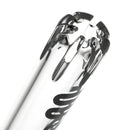 US Tubes - 20" Beaker 50x7 w/ 24mm Joint - Constriction - Grey Vertical Label - The Cave