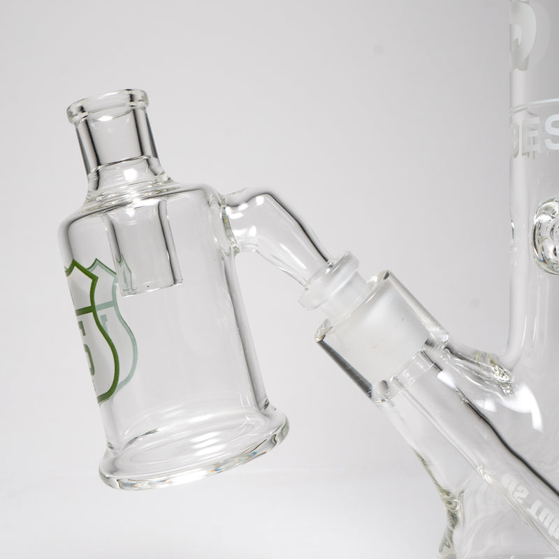 US Tubes - Dry Catcher V2 - 14mm 45° - White & Green Highway Label - The Cave