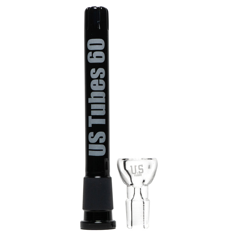 US Tubes - 20" Beaker 50x9 w/ 24mm Joint - Constriction - Black Shadow Label - The Cave