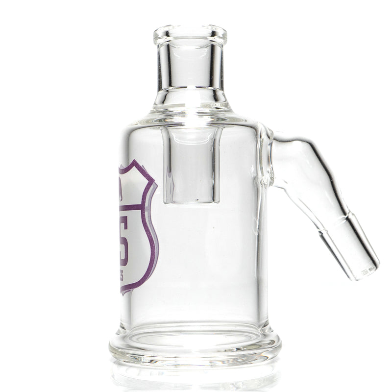 US Tubes - Dry Catcher V2 - 14mm 45° - White & Purple Highway Label - The Cave