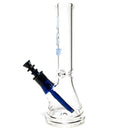 US Tubes - 13" Beaker 50x7 - White & Blue Vertical Label - The Cave