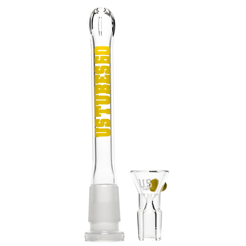 US Tubes - 20" Round Bottom 50x7 w/ 24mm Joint - Constriction - Yellow Classic Label - The Cave