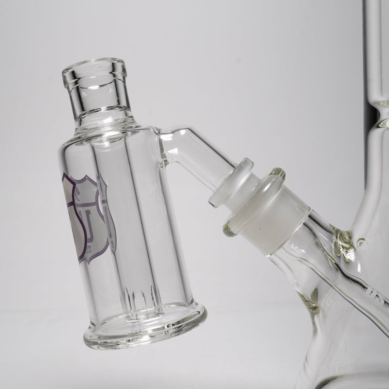 US Tubes - Ash Catcher - 18mm 45° - White & Purple Highway Label - The Cave