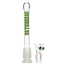 US Tubes - 20" Round Bottom 50x5 w/ 24mm Joint - Constriction - Lime Green - The Cave