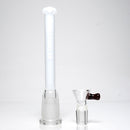 US Tubes - 20&quot; Beaker 50x5 w/ 29mm Joint - Constriction - White &amp; Red Vertical Label - The Cave