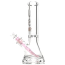 US Tubes - 12" Beaker 50x9 - Constriction - White & Pink Vertical Label - The Cave