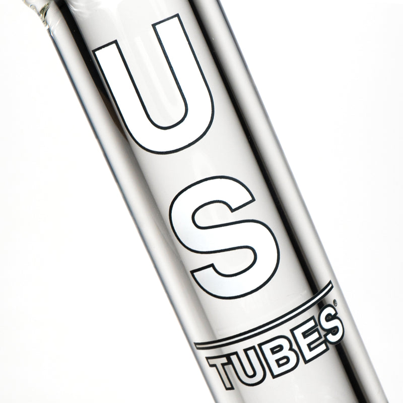 US Tubes - 13" Beaker 50x9 - Constriction - White & Black Vertical Label - The Cave
